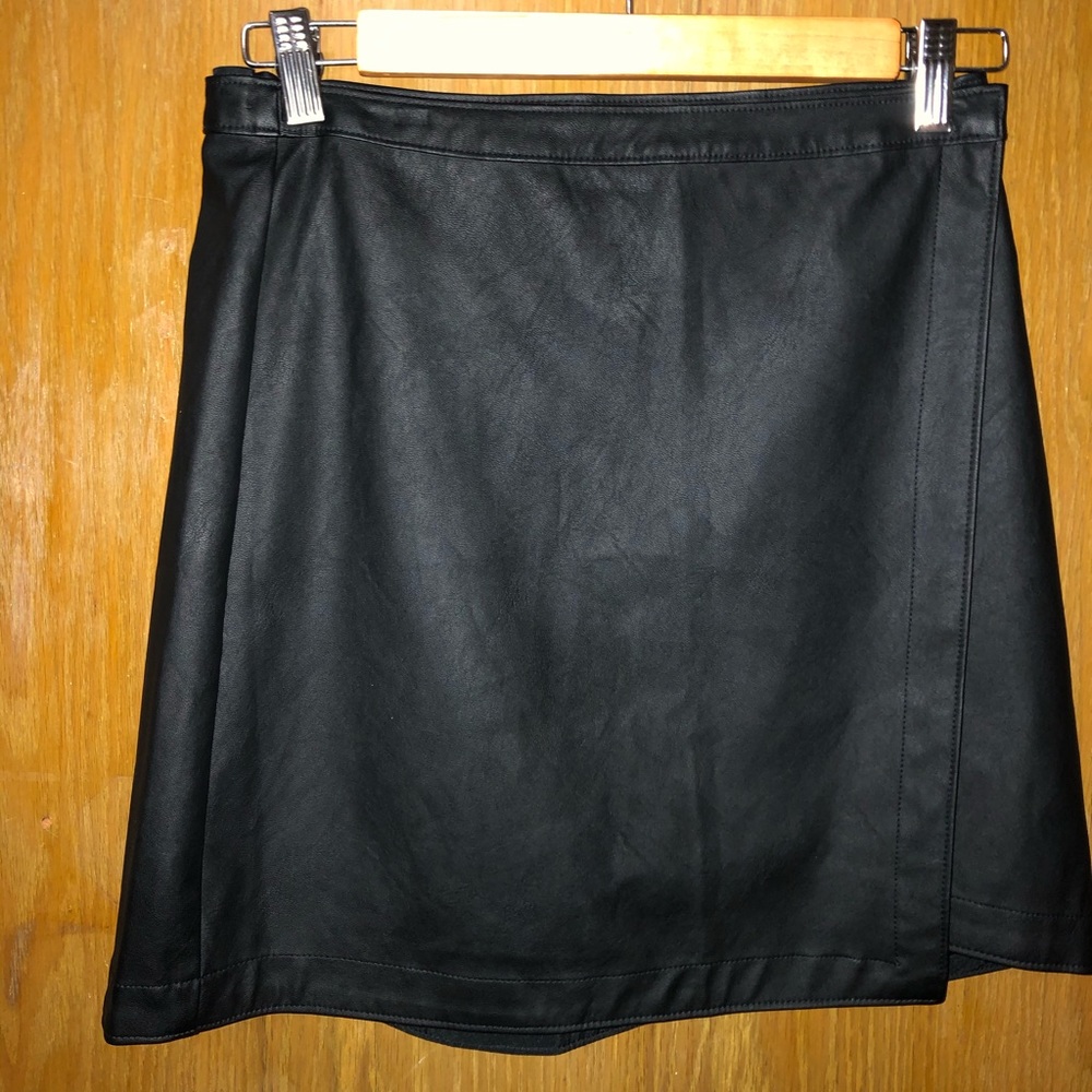 Black wrap skirt